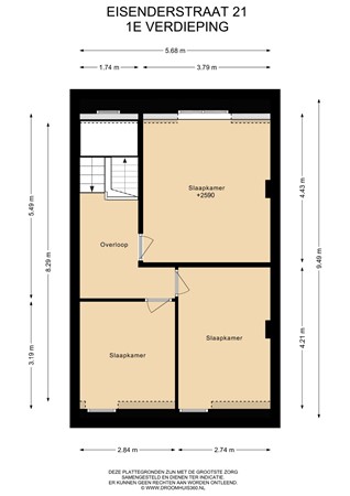 Floorplan - Eisenderstraat 21, 6165 CT Geleen